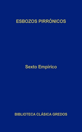 libro Esbozos pirrónicos de Sexto Empírico venezuela